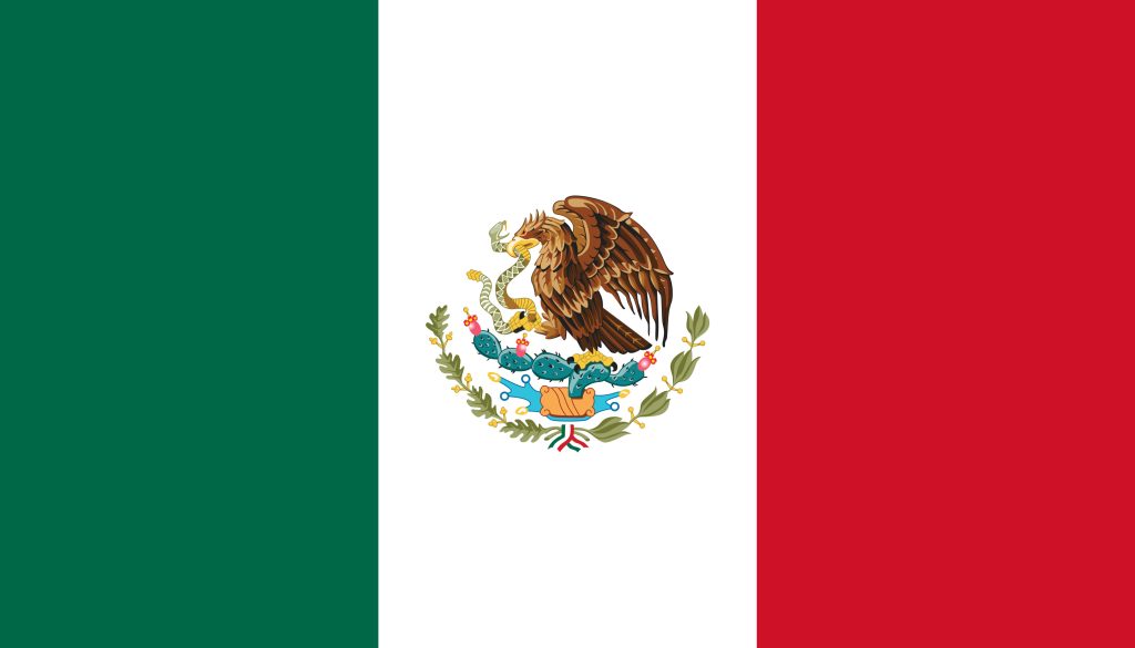 The Official National Flag Of Mexico